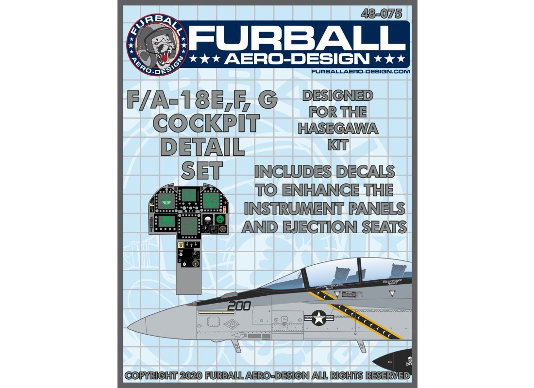 Furball Decals 1/48 BOEING F/A-18E/F/G SUPER HORNET COCKPIT DETAIL SET 
