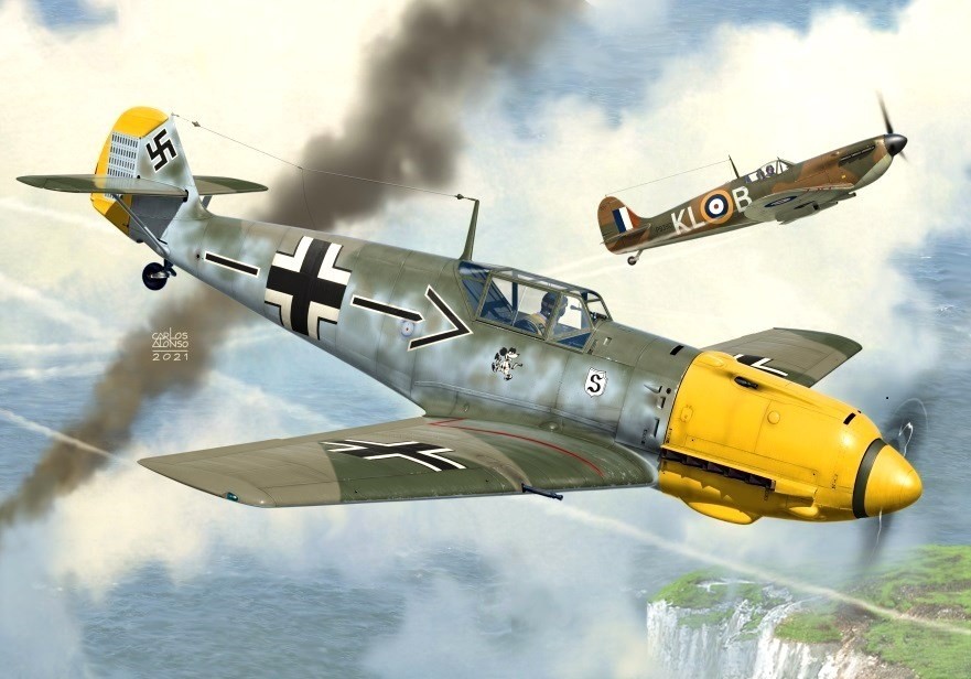 Bf109E-4 - Aces above the canal