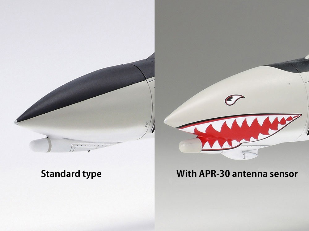 Radome undersurface chin pod offers two options - standard type and that with APR-30 antenna sensor depicted.