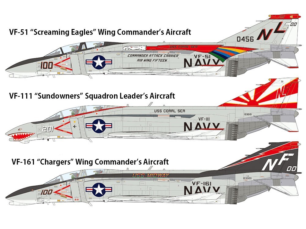 Comes with three marking options recreating Vietnam War-era aircraft.