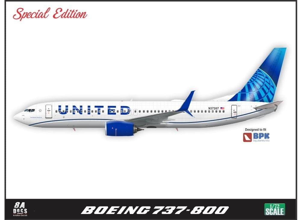 Ascensio Decals Boeing 737-800 1/144 Pobeda Decal 738-017 
