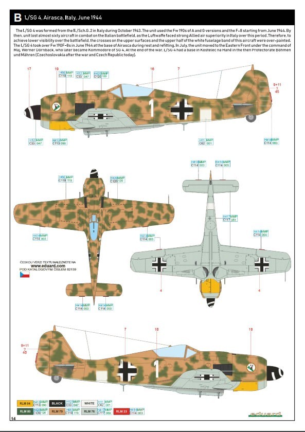 B. "White 1", 1./SG 4, Airasca, Italy, June 1944