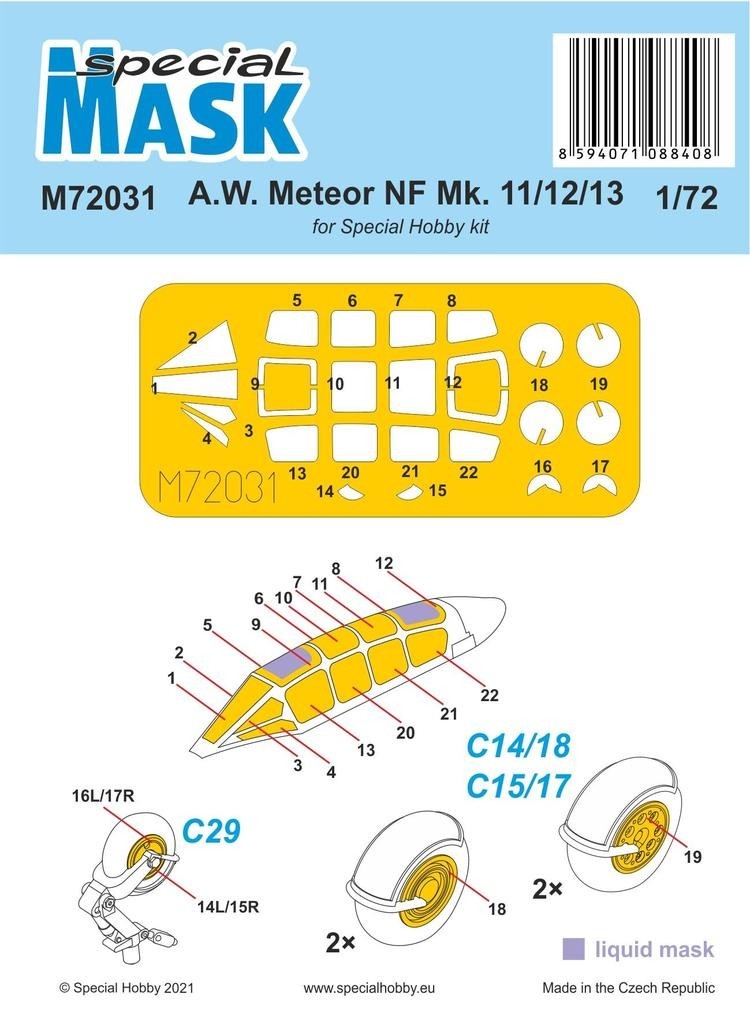 A.W. Meteor NF Mk.11/12/13 MASK
