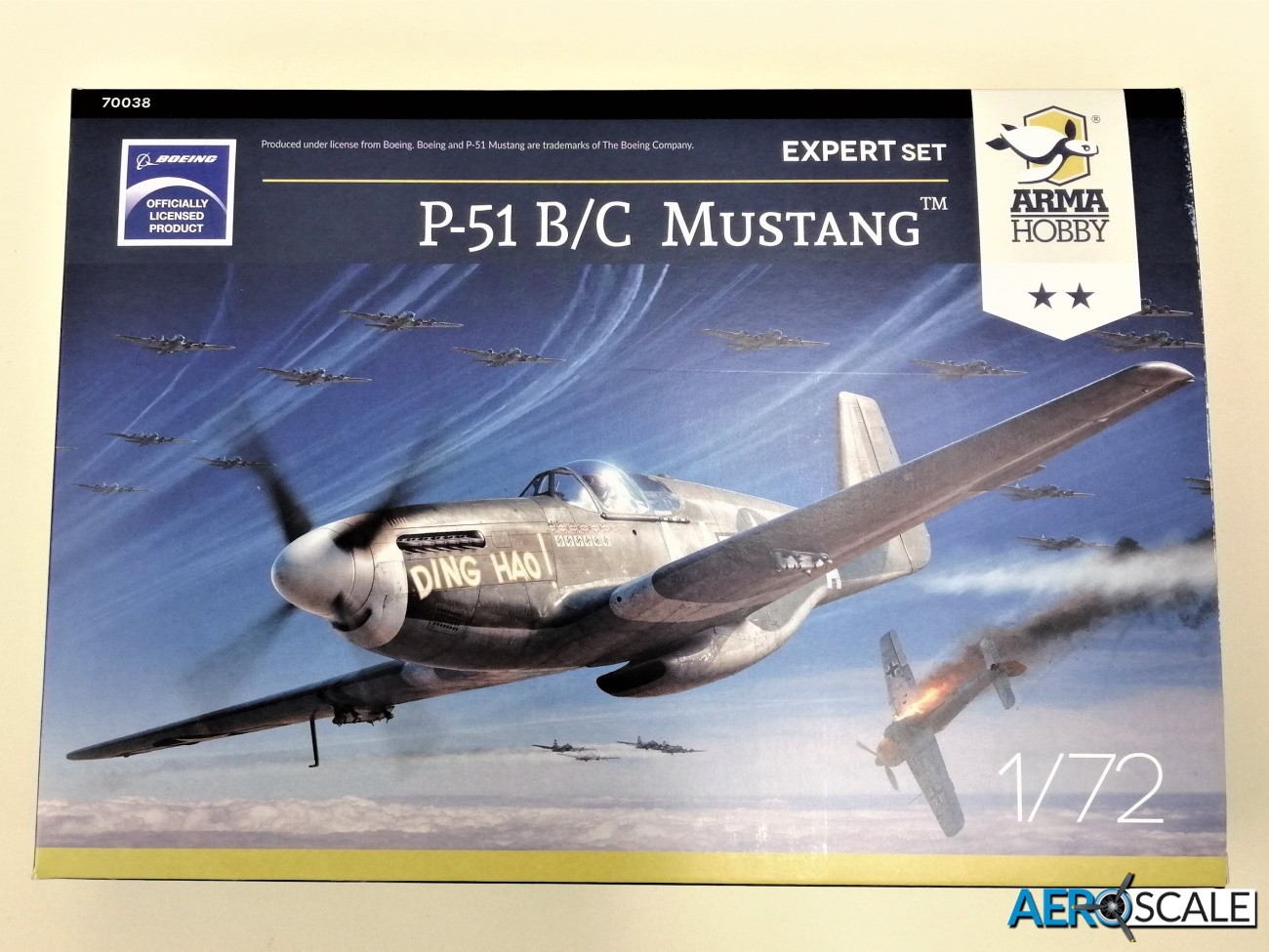 Arma Hobby 1/72 scale P-51B/C Mustang plastic model kit review