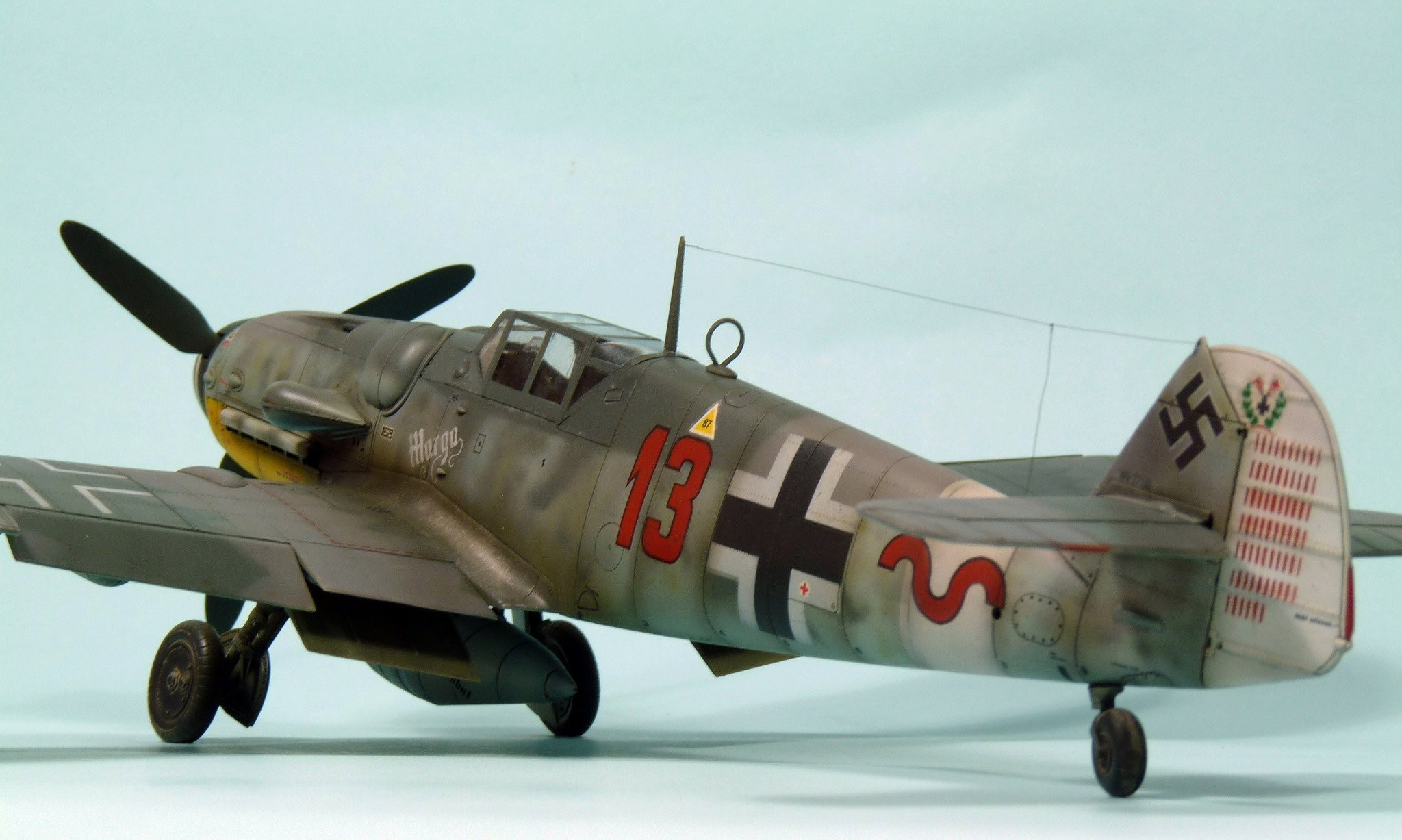 Bf 109g 6 R6 Red 13 Flown By Feldwebel Heinrich Bartels