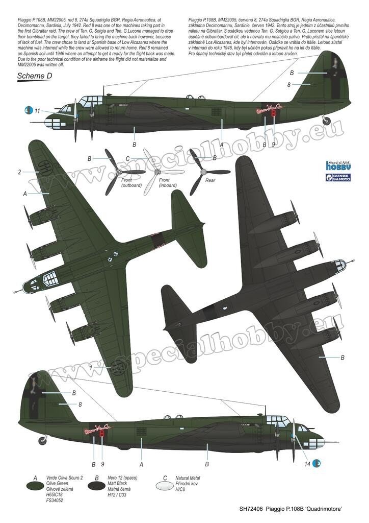 Piaggio P.108B | AeroScale