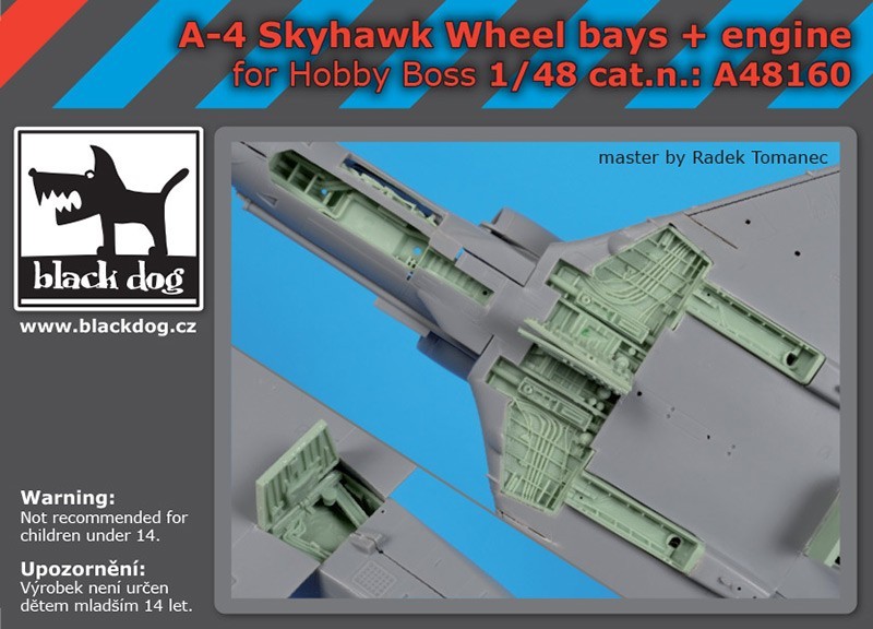 1/48 A-4 Skyhawk  wheel bays+ engine for  Hobby boss