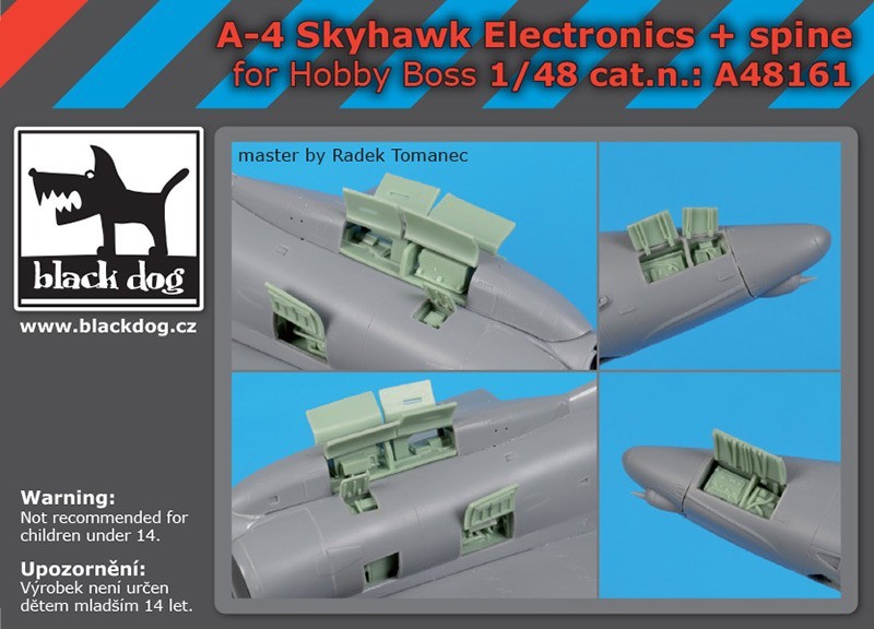 1/48 A-4 Skyhawk  electronics+spine for  Hobby boss