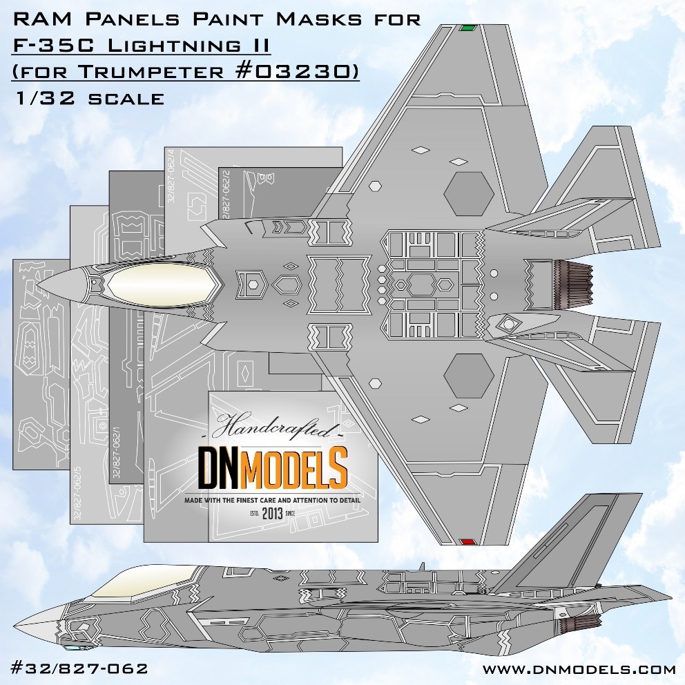 F-35C RAM Panels Paint Masks Set