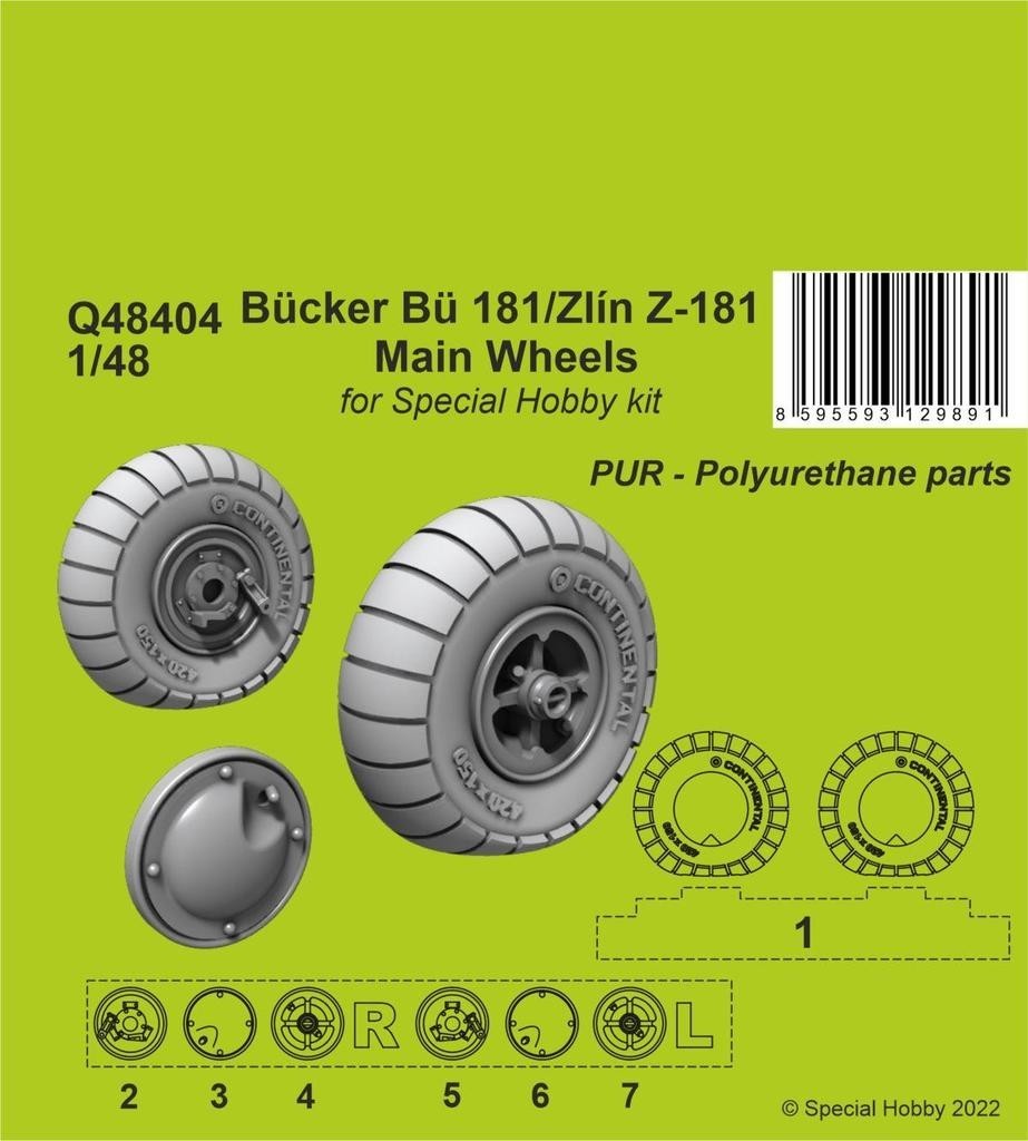 Bücker Bü 181/Zlín Z-181 Main Wheels