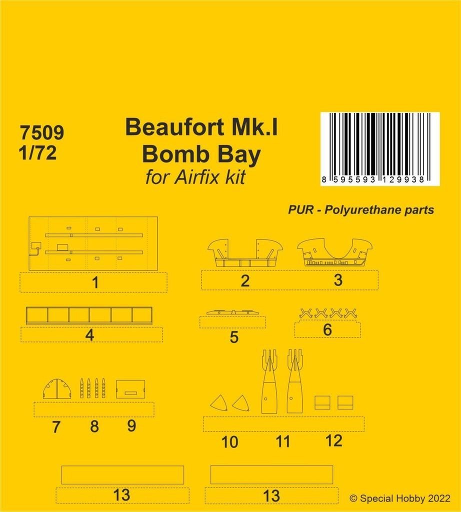 Beaufort Mk.I Bomb Bay for Airfix kit