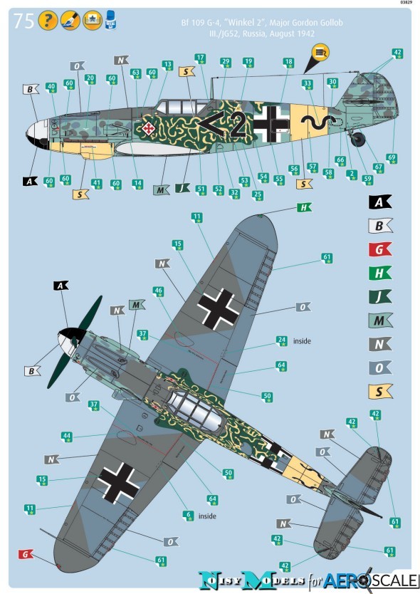 2. Bf 109 G-4, "Winkel 2", Major Gordon Gollob, III./JG52, Russia, August 1942