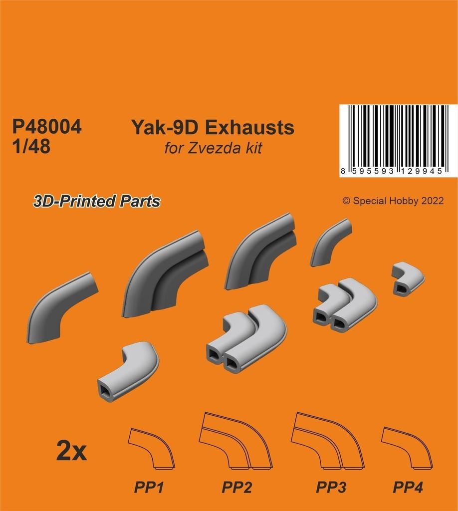 Yak-9D Exhausts 1/48