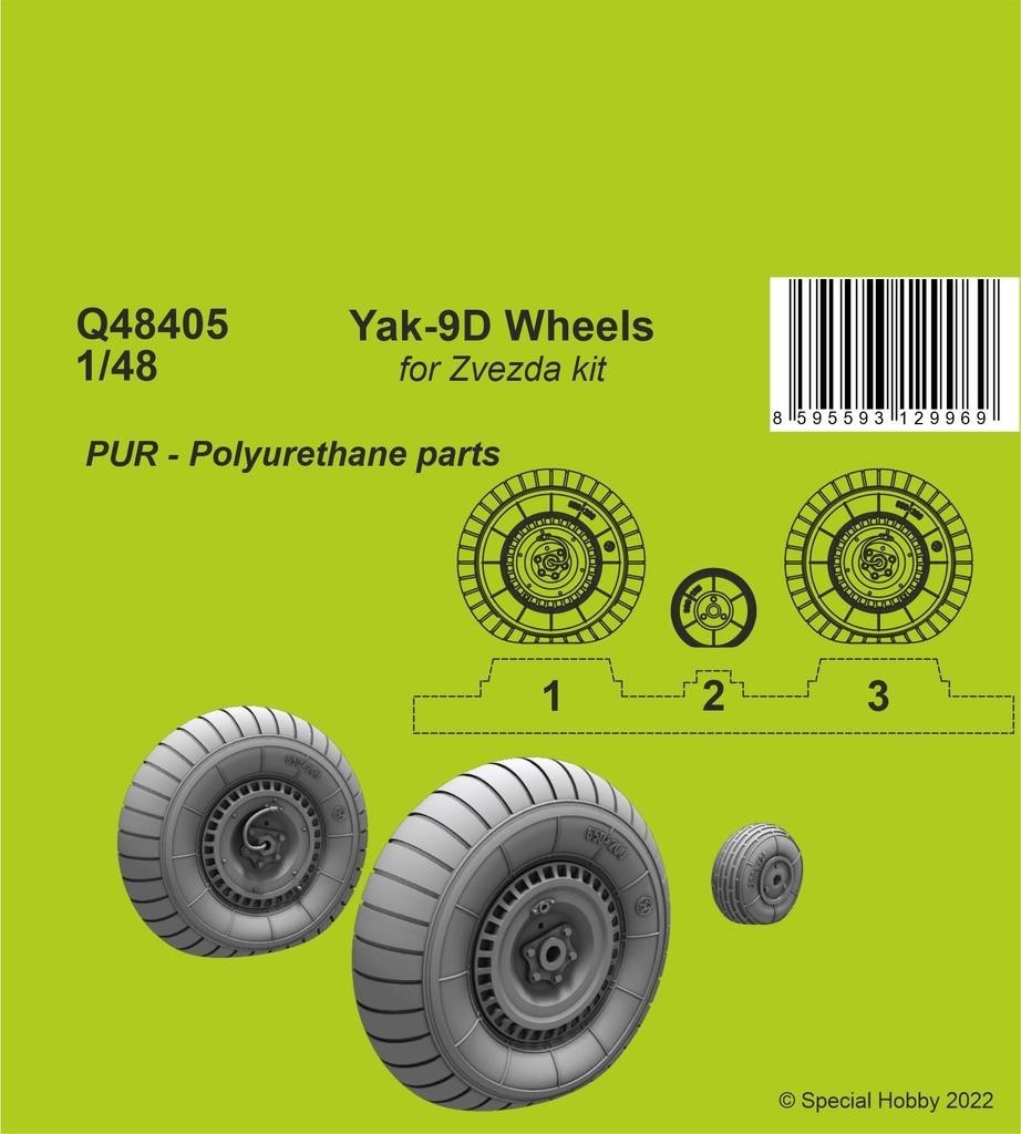 Yak-9D Wheels 1/48