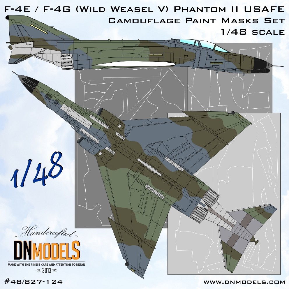 Wild Weasel V F-4E / F-4G Camouflage Paint Masks Set | AeroScale