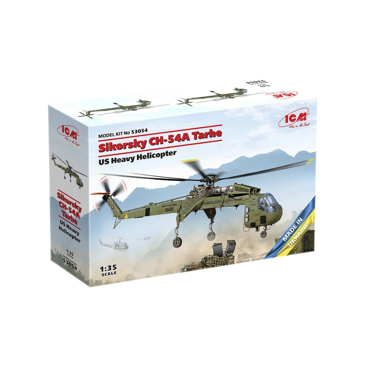 53054 - Sikorsky CH-54A Tarhe, US heavy helicopter - 1:35