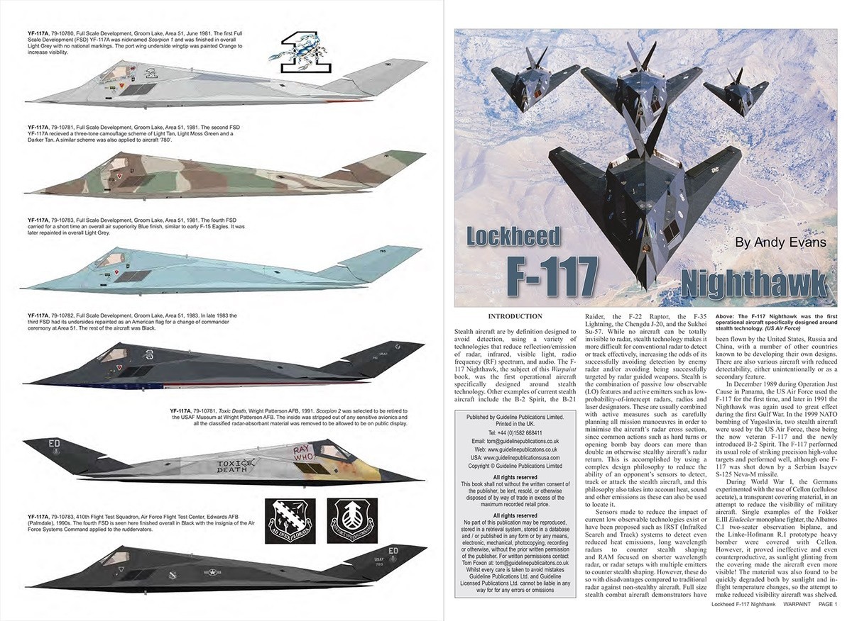 Publication: F-117 Nighthawk Sample Pages | AeroScale