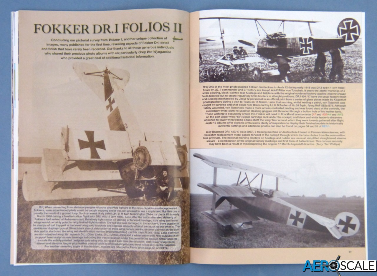 Fokker DR.I Folios II - Original WWI photos
