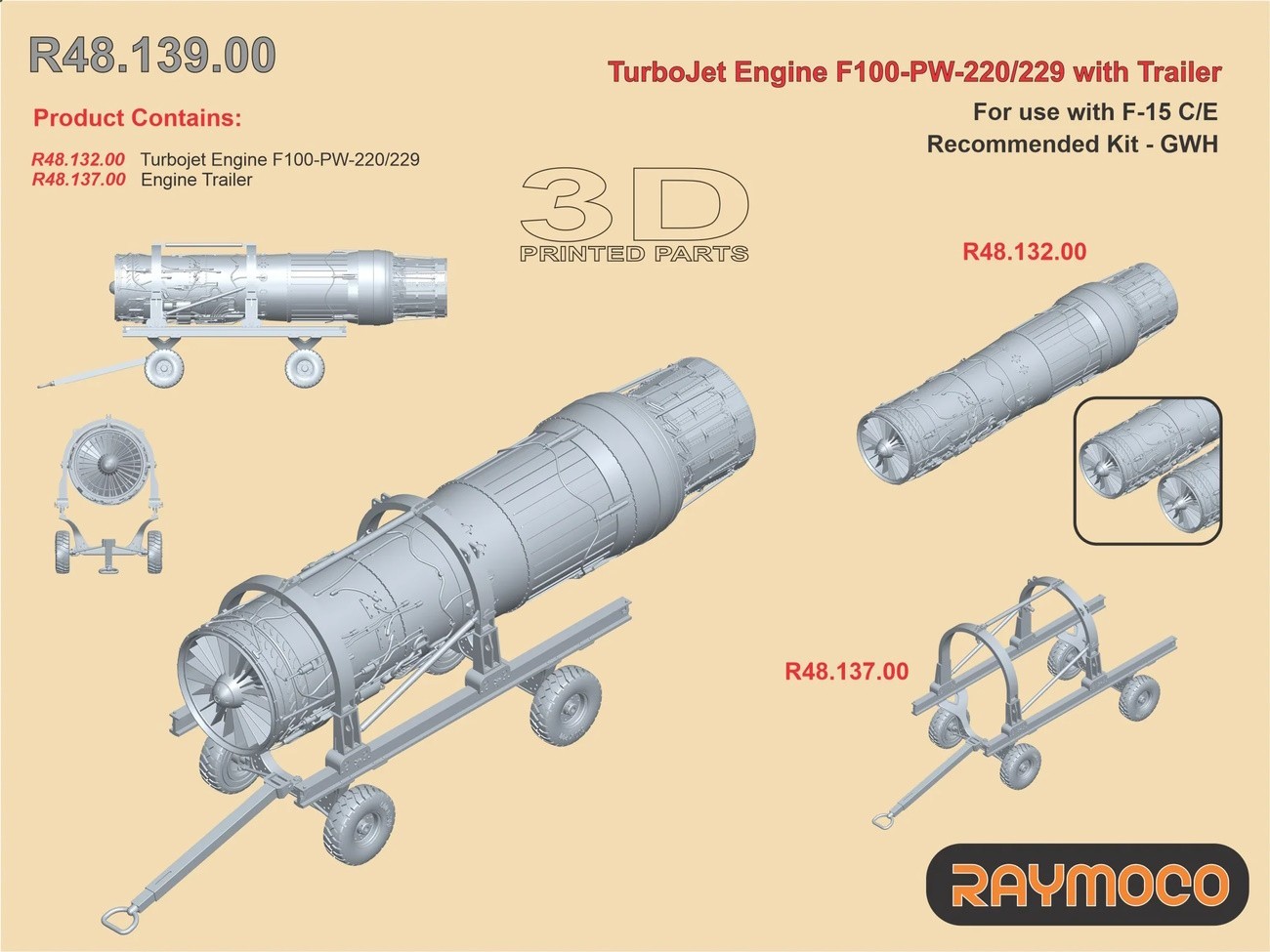 R48.139.00 – Jet Engine F100-PW-220/229 with Engine Trailer