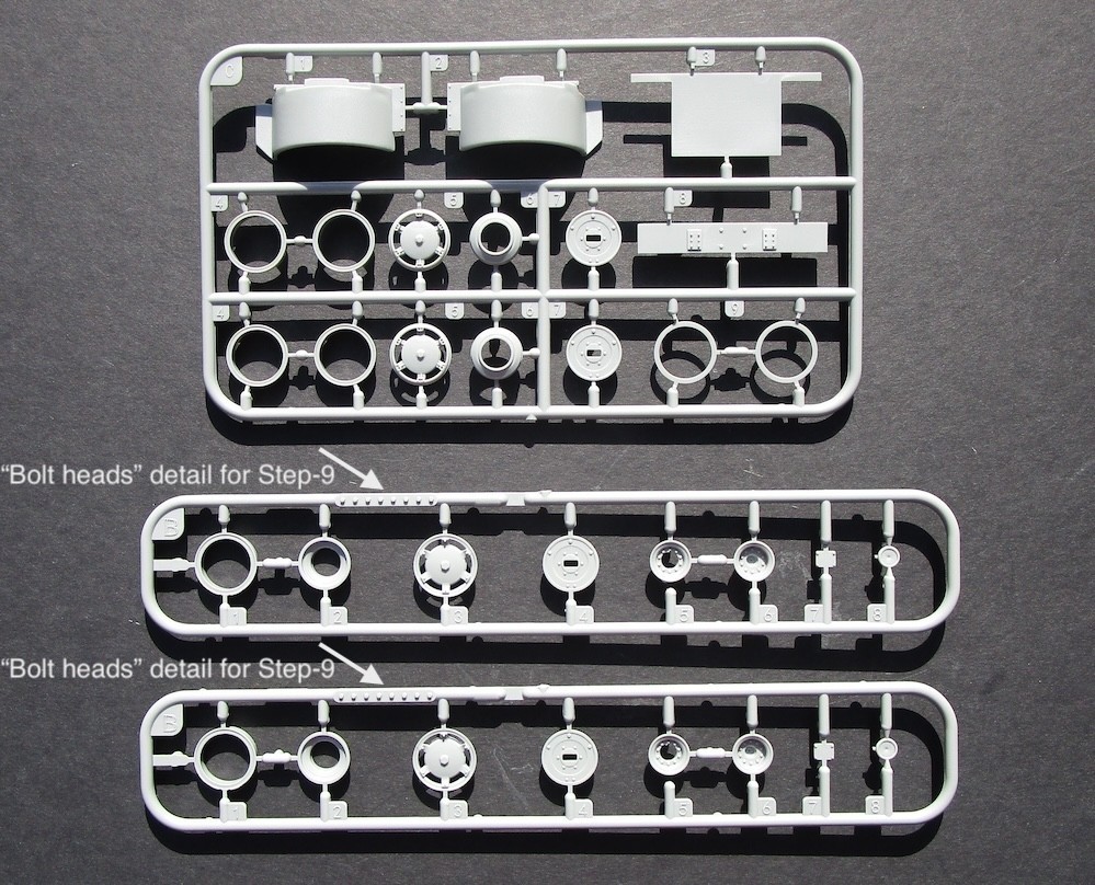 Bolt Heads are on Sprues B for use in Step-9