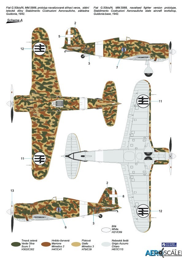 A. Fiat G.50bis/N, s/n MM.5988, Stabilimento Construzioni Aeronautiche, Guidonia, 1942