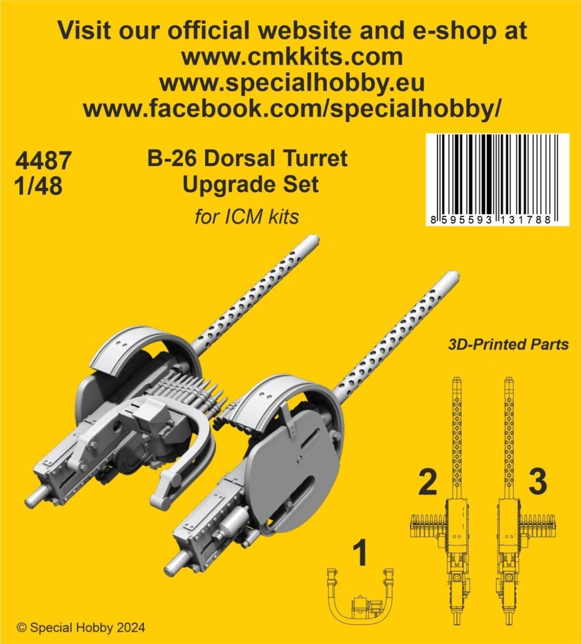 B-26 Dorsal Turret Upgrade Set