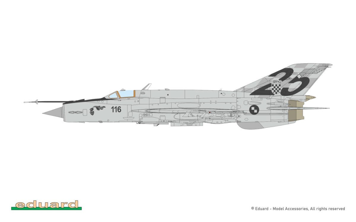 7. MiG-21bisD, Eskadrila borbenih aviona, HRZ i PZO, Zagreb-Pleso, Croatia, December 2016