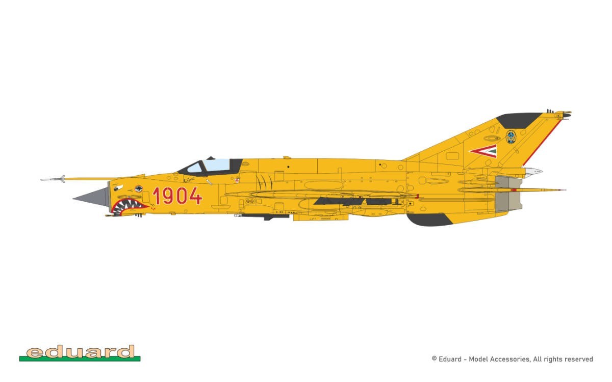 1. MiG-21bis, c/n 75061904, 2 Fighter Squadron, Taszár Air Force Base, Hungary, 1993