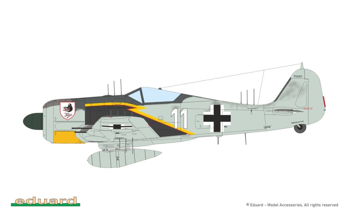 6. Fw 190A-6/R11, WNr. 550143, Oblt. Fritz Krause, 1./NJGr 10, Werneuchen, Germany, January 1944