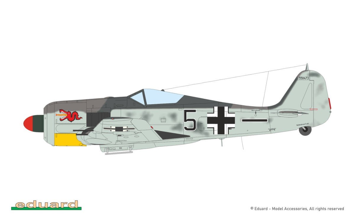 5. Fw 190A-6, WNr. 550473, Fw. Walter Nietzsche, II. /JG 300, Rheine, Germany, summer 1943