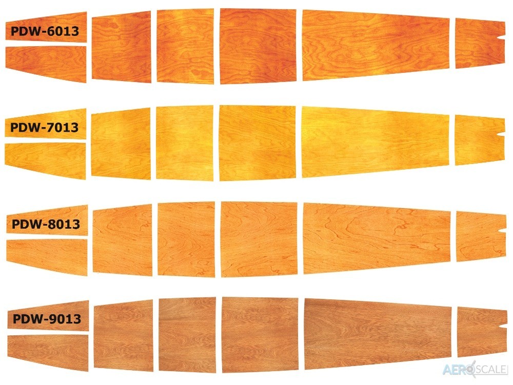 The woodgrain difference between sets.