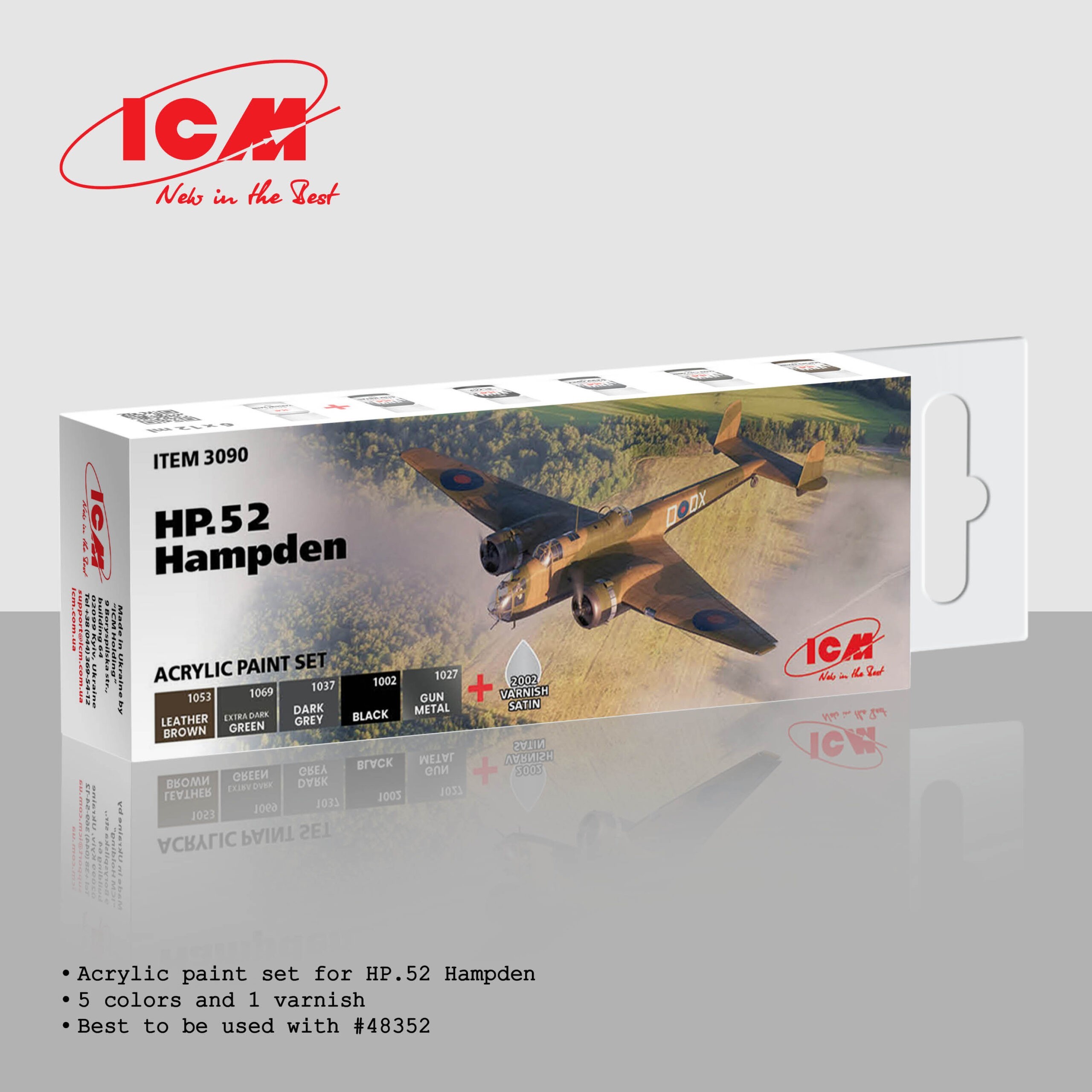 Acrylic paint set for HP.52 Hampden