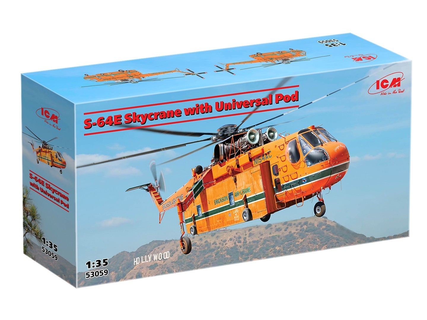 Sikorsky S-64E Skycrane with Universal Pod