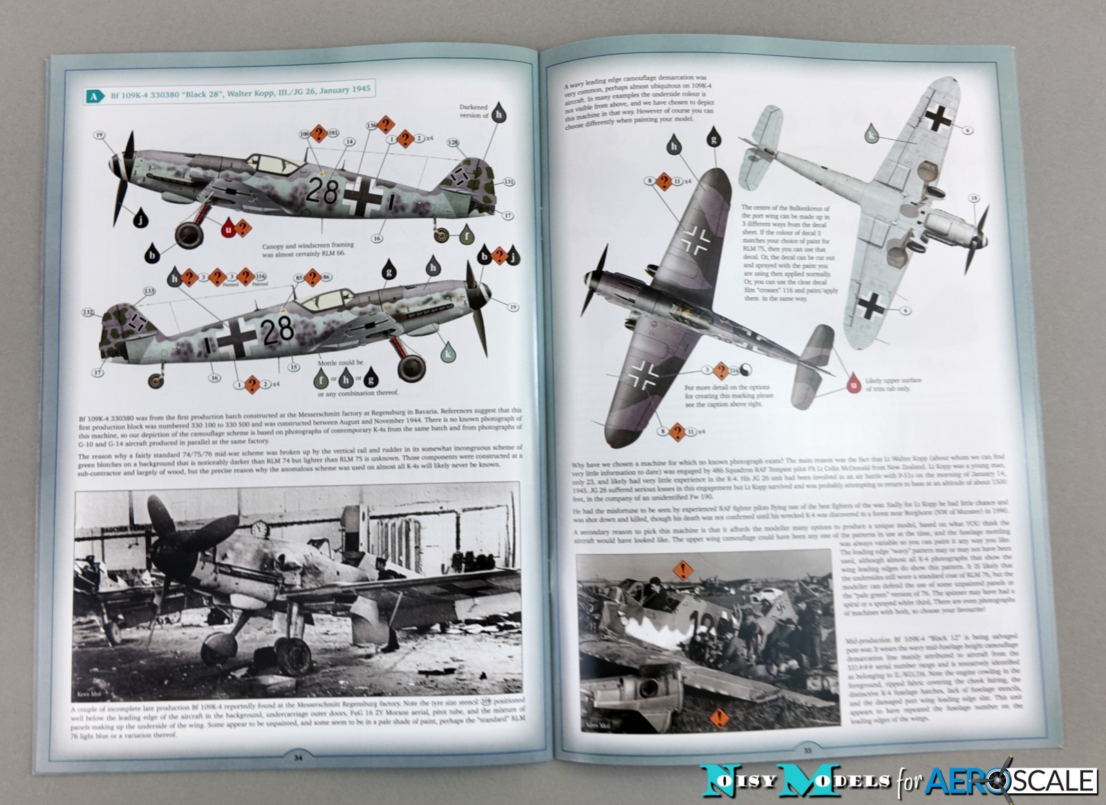 A. Bf 109K-4, W.Nr. 330380, "Black 28", flown by Walter Kopp, III./JG 26, January 1945