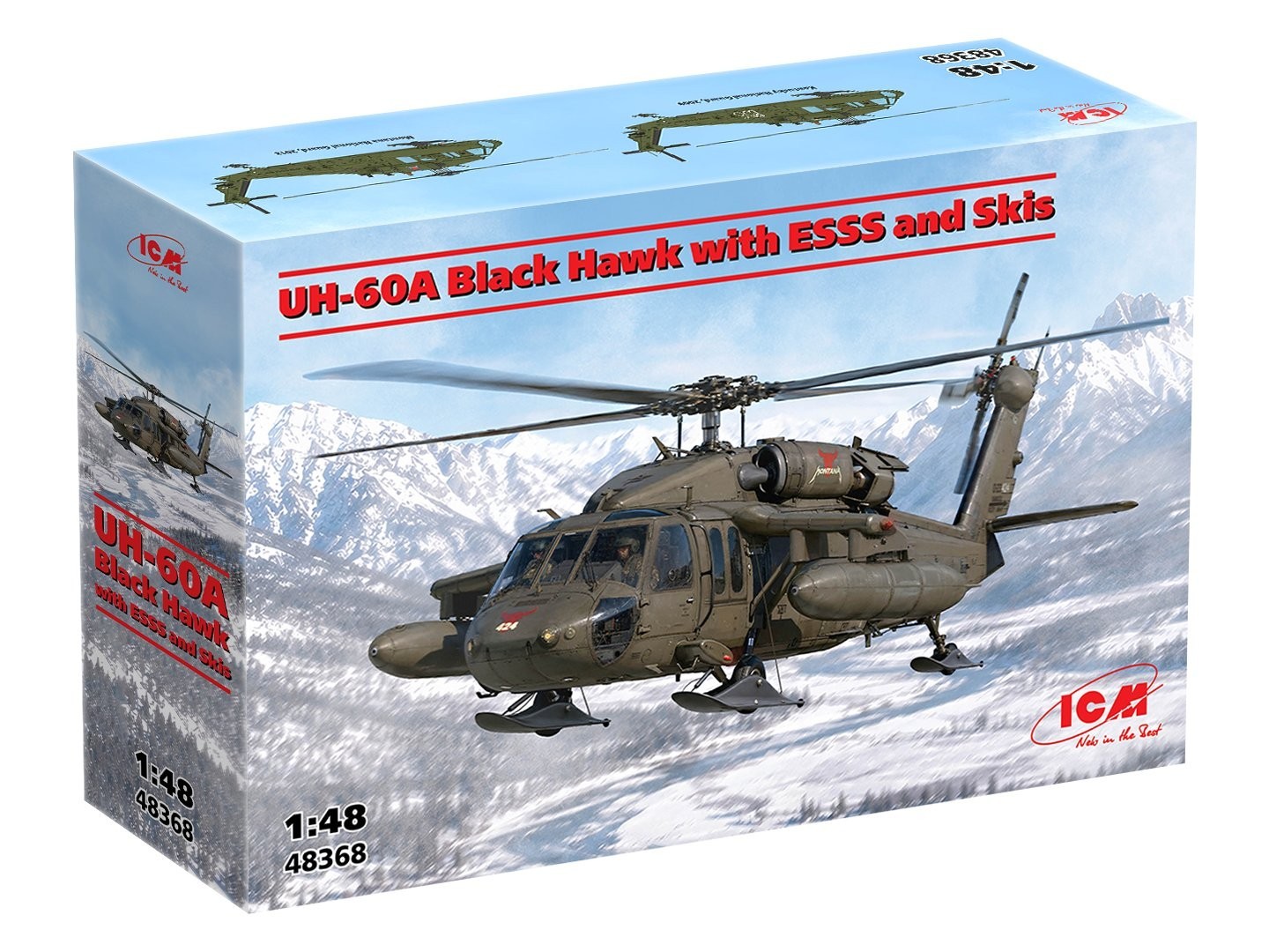 UH-60A Black Hawk with ESSS and Skis - 1:48