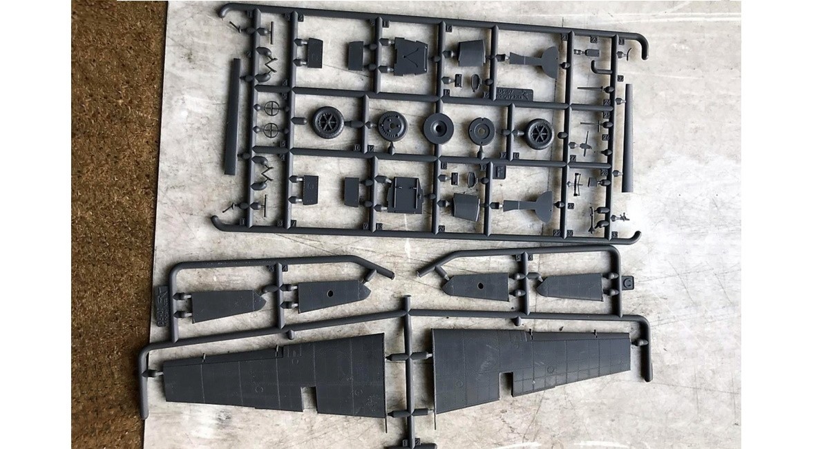 Bf 109E Sprue Test Shot