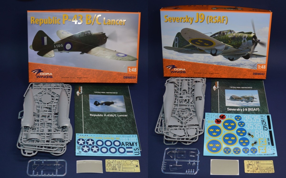 P-43 B/C Lancer and Seversky J-9 Released