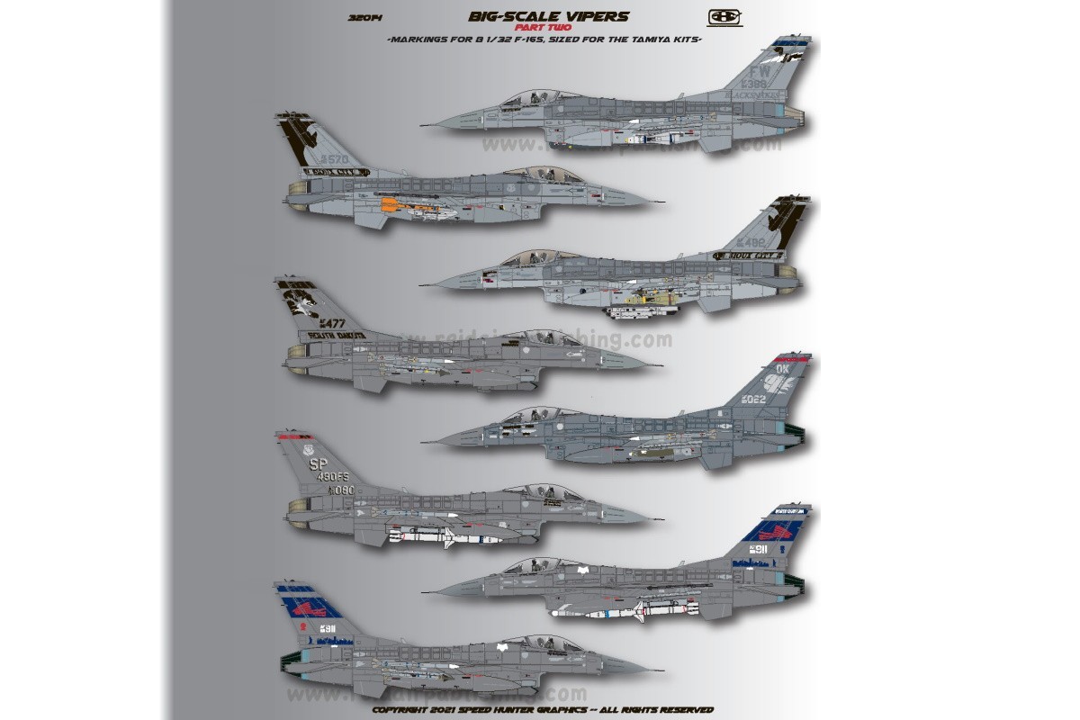 Speed Hunter Graphics 1/32 decal F-18E and F Super Hornet Big Scale Supers 32011 