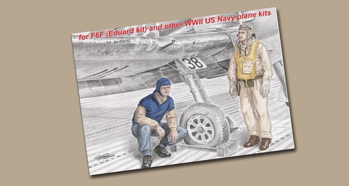 US Navy F6F Hellcat Pilot and Mechanic