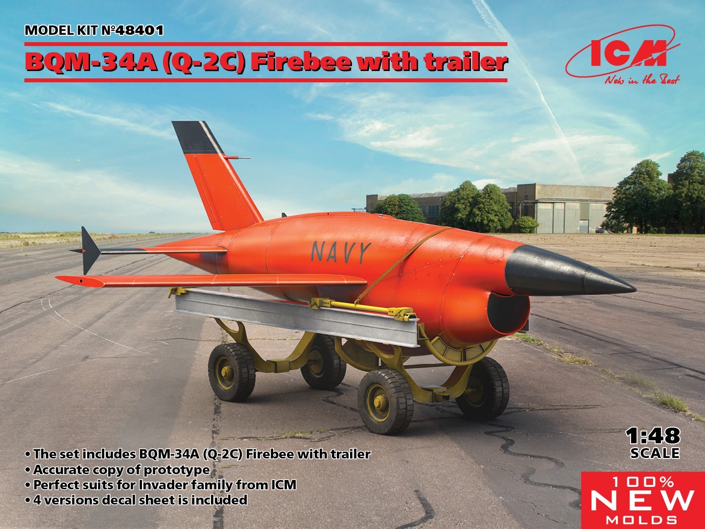 AVAILABLE! BQM-34A (Q-2C) Firebee with trailer
