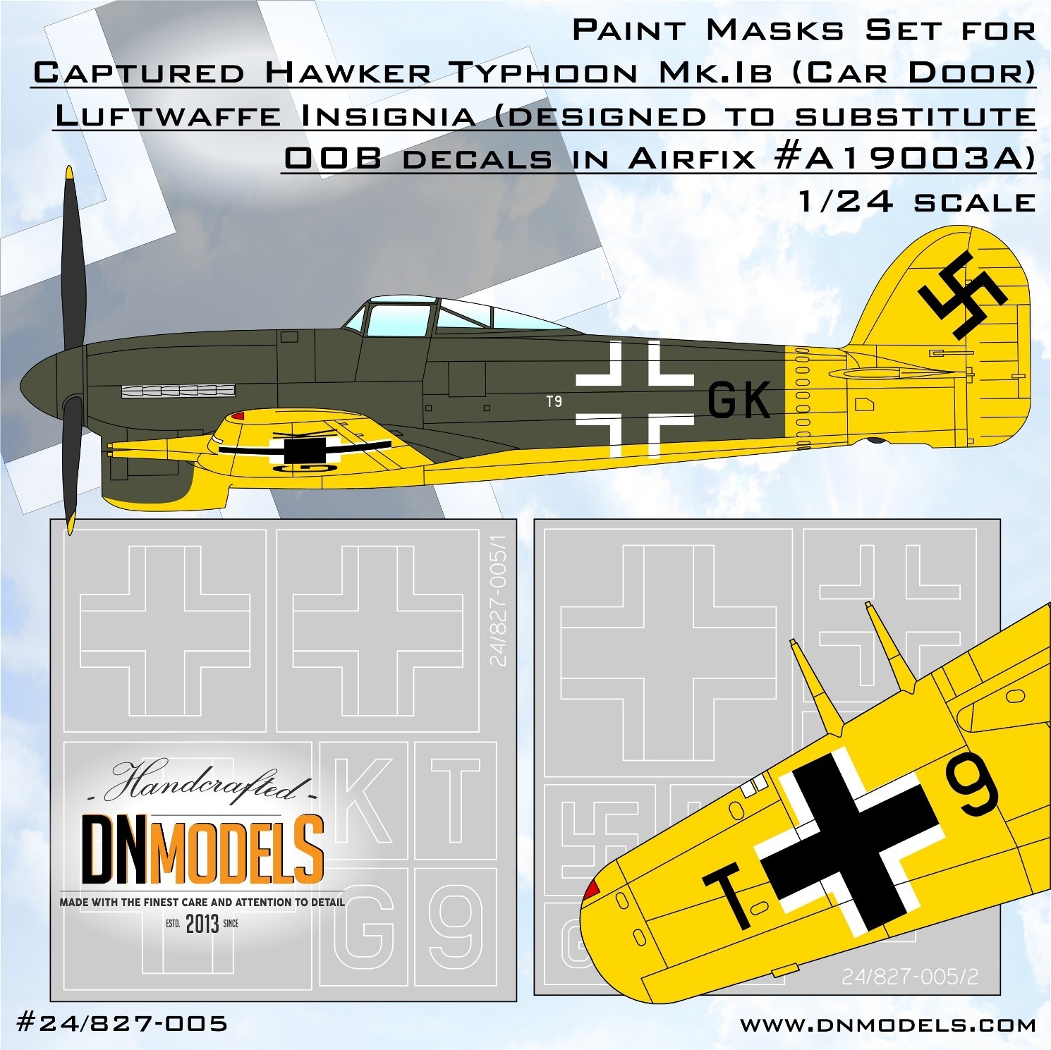 Captured Hawker Typhoon - Luftwaffe Painting Masks