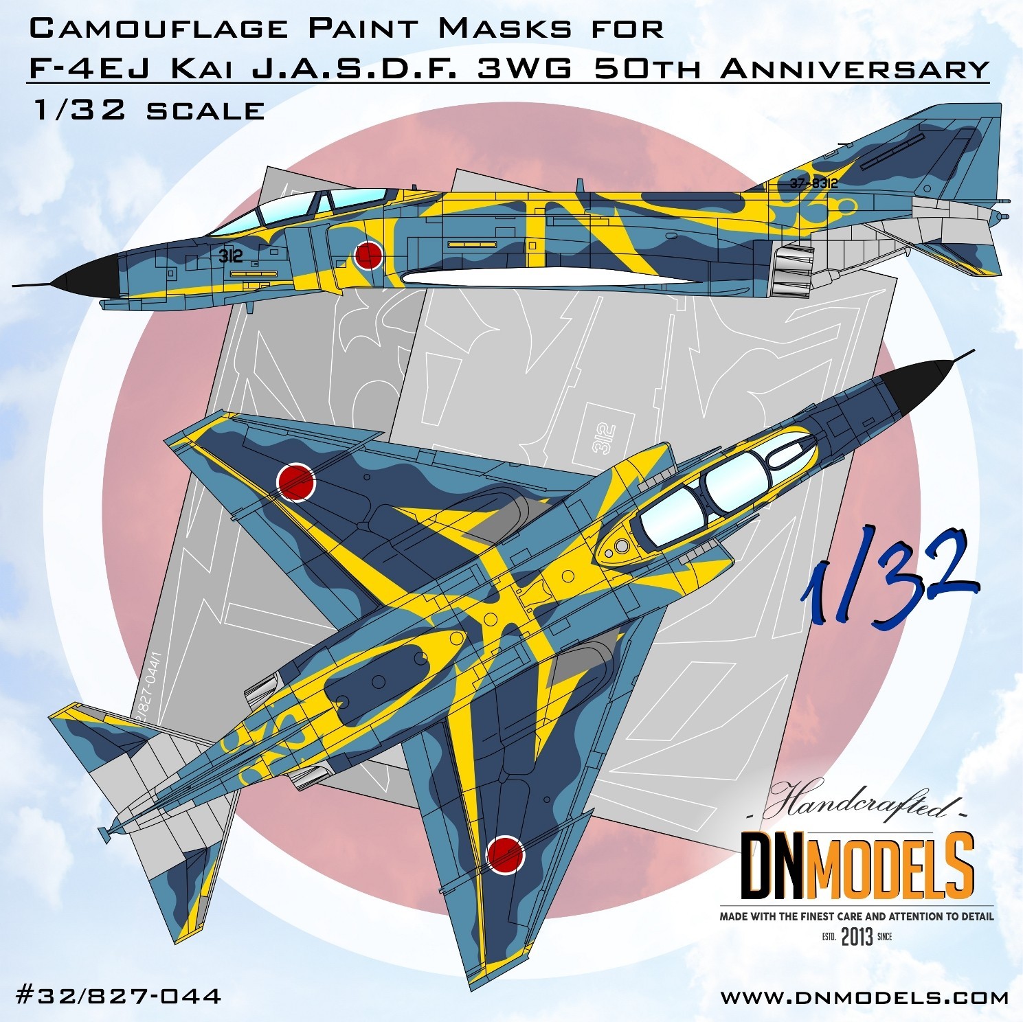 F-4EJ Kai 50th Anniversary Paint Masks