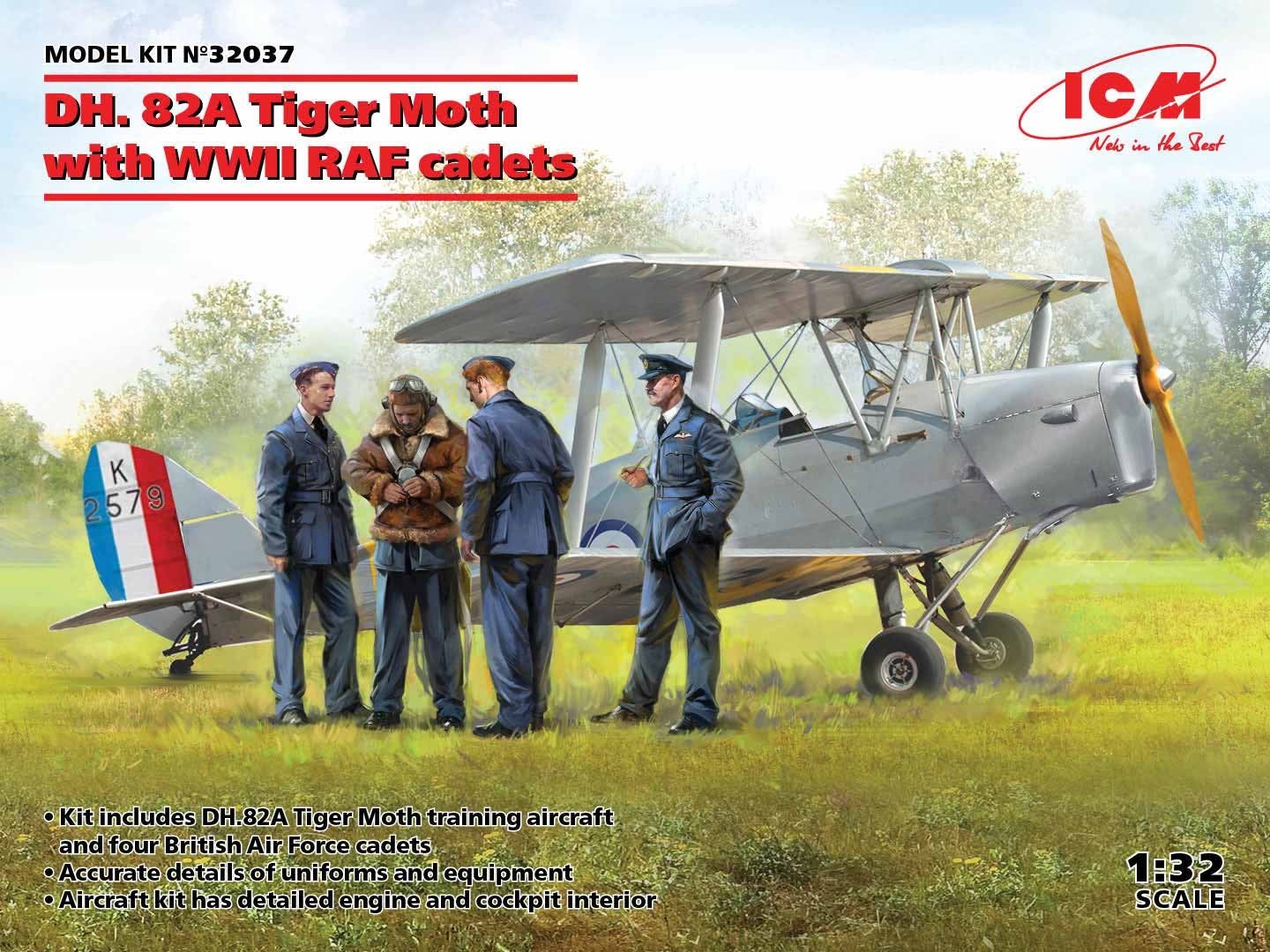 Sprues of Tiger Moth With RAF Cadets