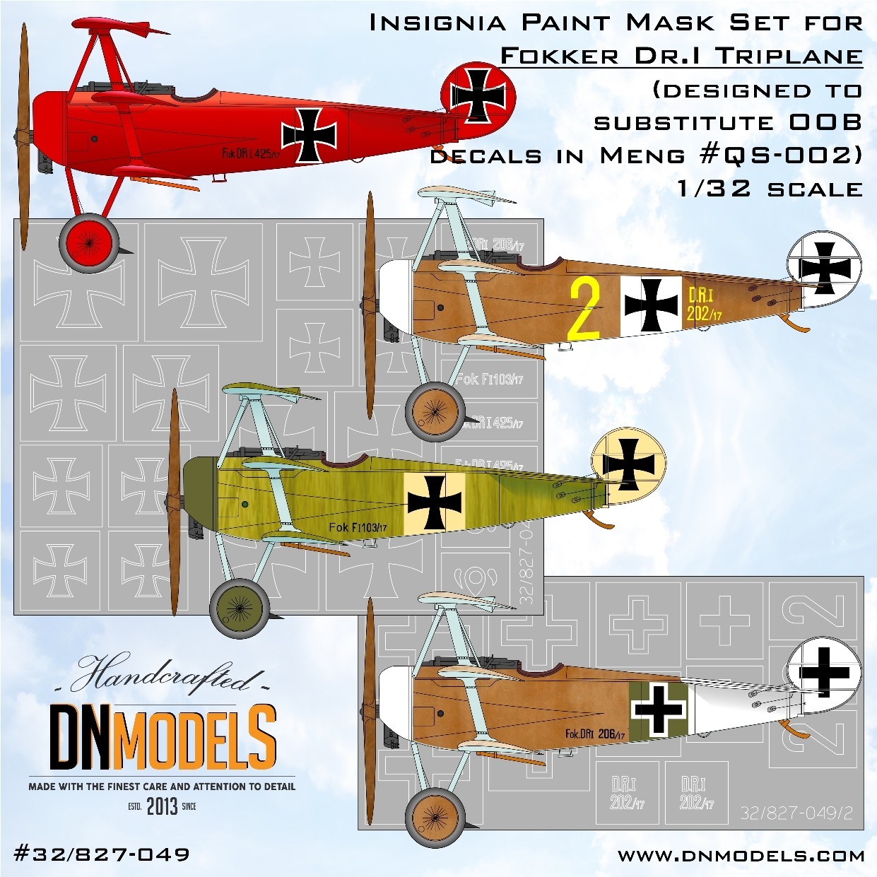 Fokker Dr.I Triplane Paint Mask Set