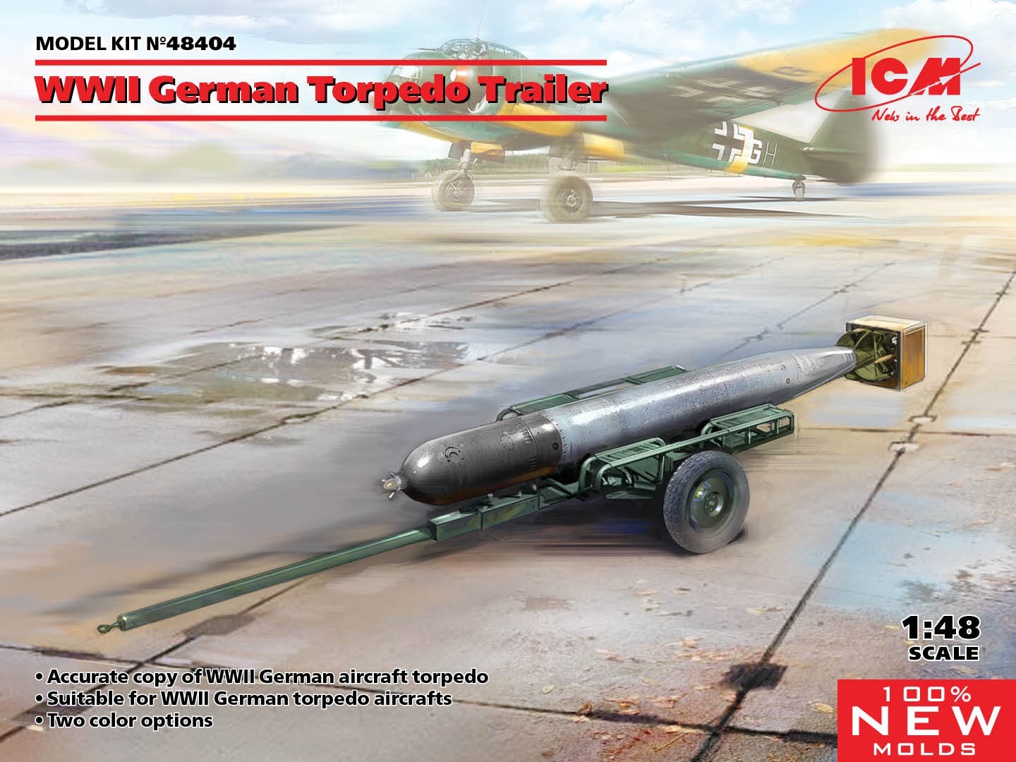 AVAILABLE! Sprues of  WWII German Torpedo & Trailer