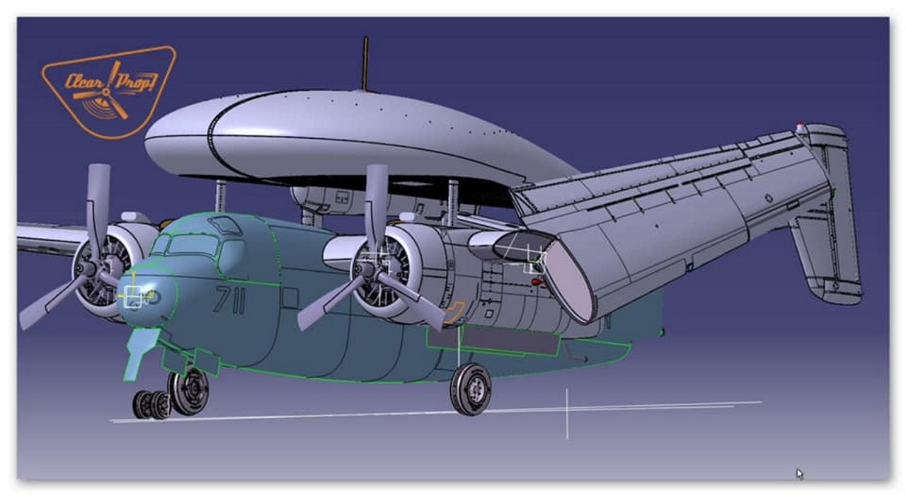 E-1B Tracer Renders