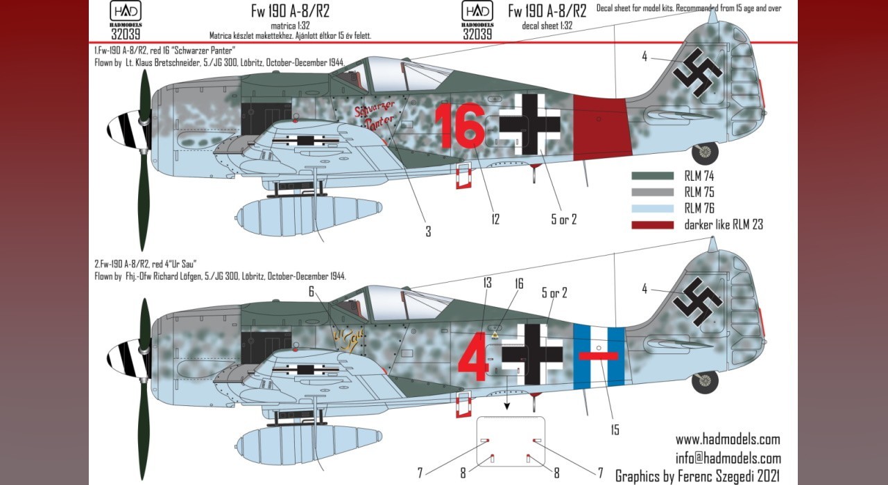 Decals: FW 190 A-8 / R-2 Re-Released