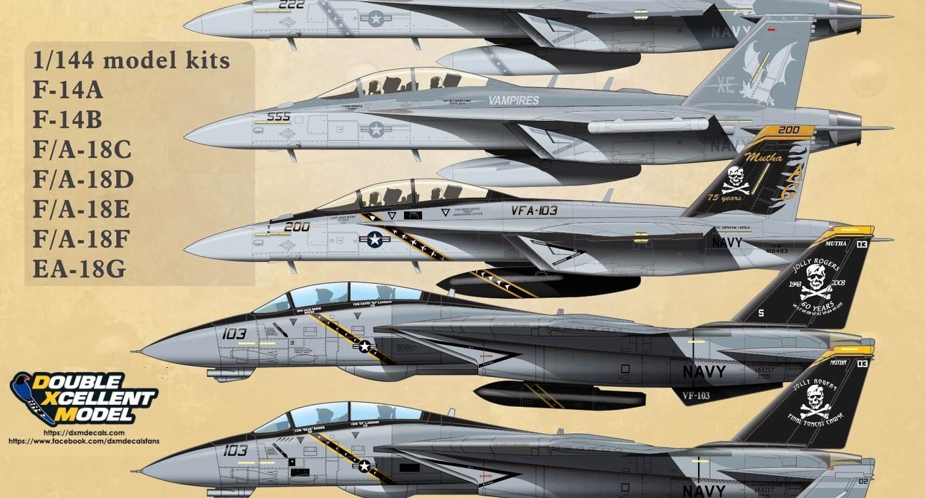 Decals: Tomcats, Hornets & Growler