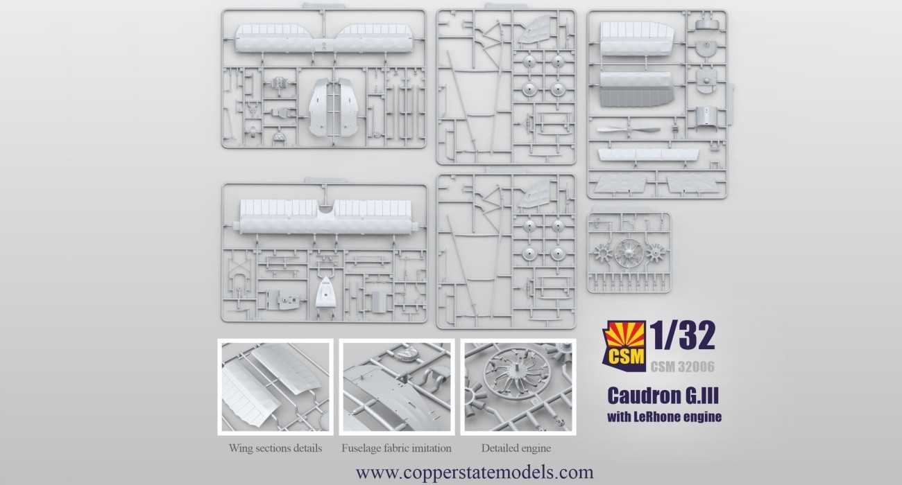 Caudron G.III Sprue Detail