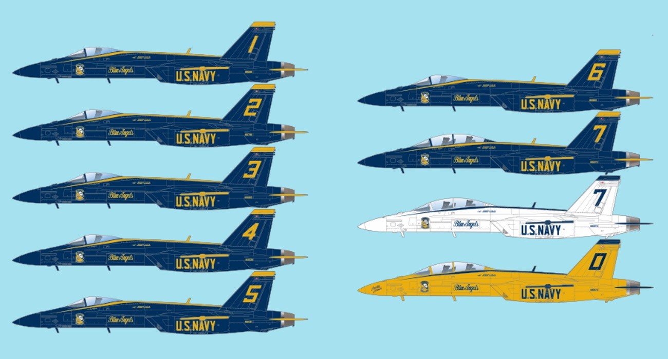 Decals: Blue Angels